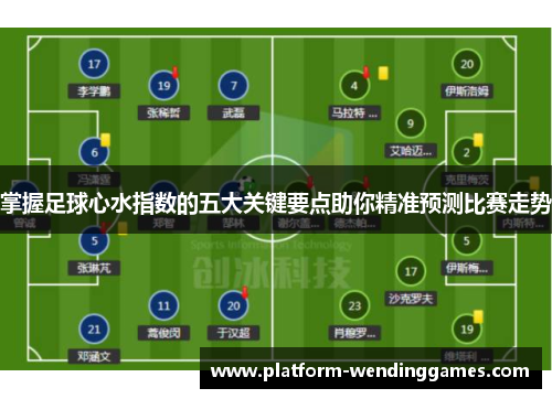掌握足球心水指数的五大关键要点助你精准预测比赛走势