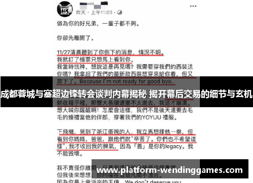 成都蓉城与塞超边锋转会谈判内幕揭秘 揭开幕后交易的细节与玄机